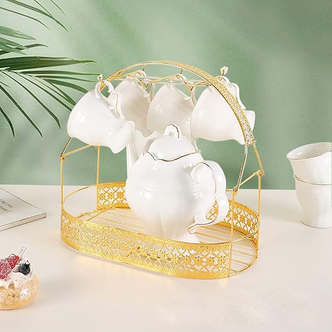 Mug Holder Coffee Rack Coffee Cup Holder Stand Dishes Organizer Iron Storage - Image 5
