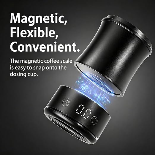 Magnetic Mini Coffee Scale Rechargeable & Dosing Cup Set - Image 2