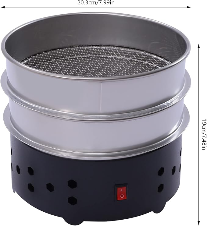 1.3lb Coffee Bean Cooler, Electric Coffee Beans Cooling Machine w/2-Layer - Image 2