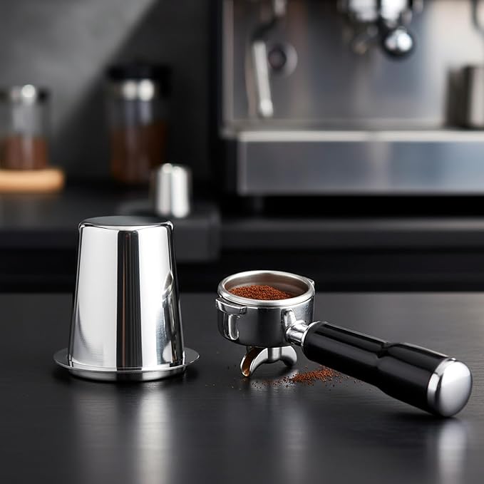 Coffee Dosing Cup 51mm Stainless Steel Coffee Bean Dosing Cup Coffees Grinder - Image 5