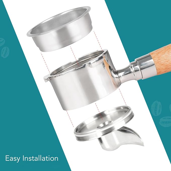 Portafilter Spout, 54mm Single and Double Bottomless to Spouted Coffee Machine - Image 4