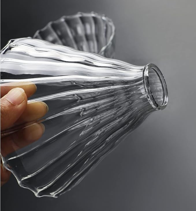 2pcs Glass Funnel Pour Over Coffee Filters, Coffee Drippers - Image 4