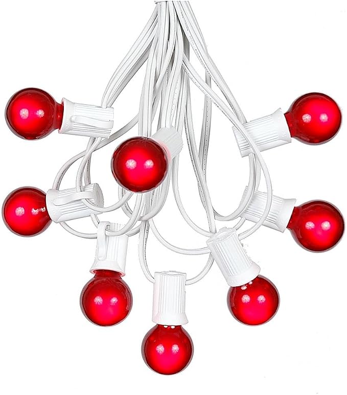25 Foot G30 Outdoor Patio String Lights by NoveltyLights-LightExperts