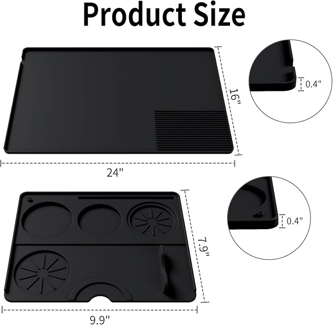 24"x16" Coffee Bar Mat Dish Drying Mat Coffee Maker Mat - Image 3