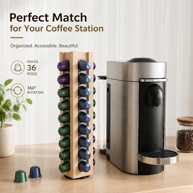 Wooden Coffee Pod Holder Compatible - Image 7