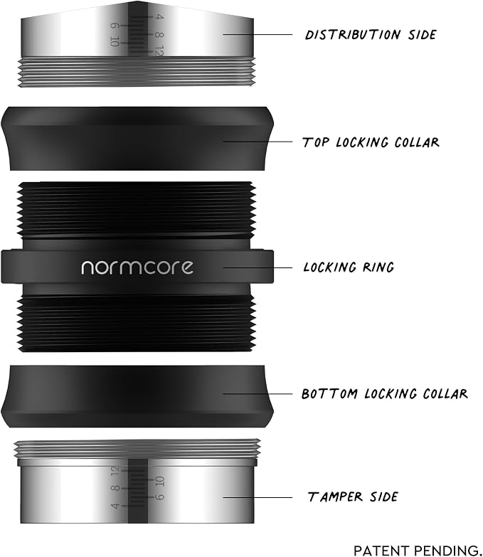 Normcore 53.3mm Coffee Distributor & Tamper, Dual Head Coffee Tamper Fits 54mm - Image 5
