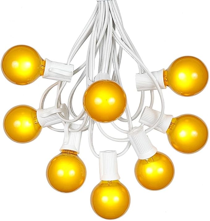 100 Foot G40 Outdoor Patio String Lights by NoveltyLights-LightExperts