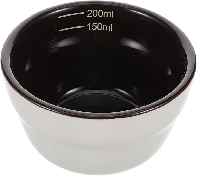Bean Dosing Cup Espresso Measuring Scoop Cupping Bowl Ceramic Graduated by DIYEAH