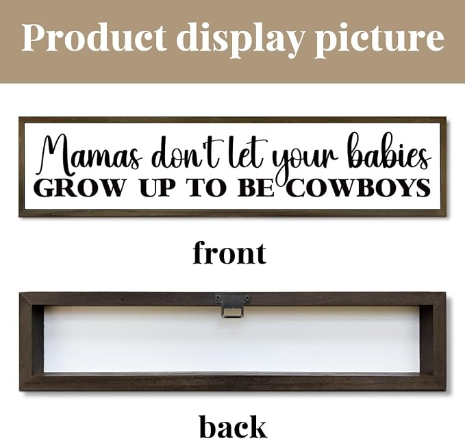 Inspirational Wood Signs, Western Nursery Decor, Baby Newborn Son Boy Infant - Image 3