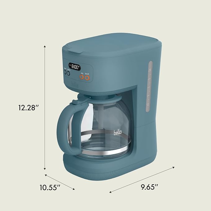 bella 12 Cup Programmable Coffee Maker, Reusable Dishwasher Safe Accessories - Image 8