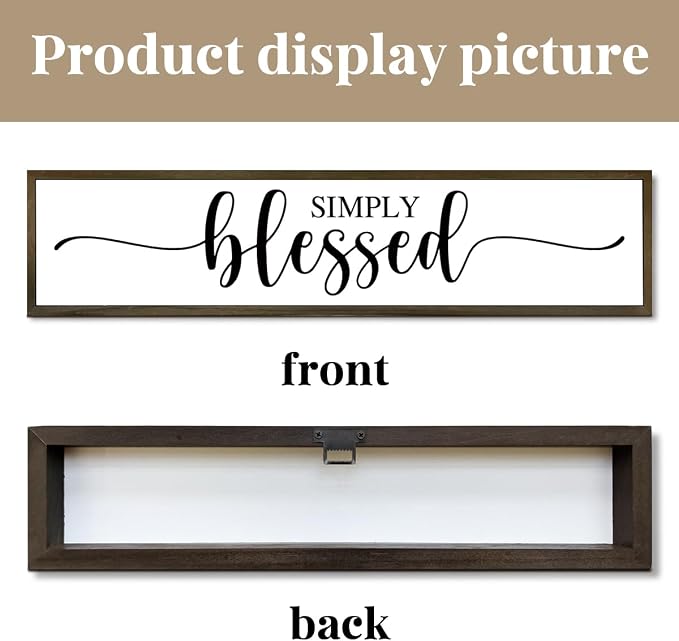 Simply Blessed sign, Tiered Tray Decor, Blessed Signs - Image 3