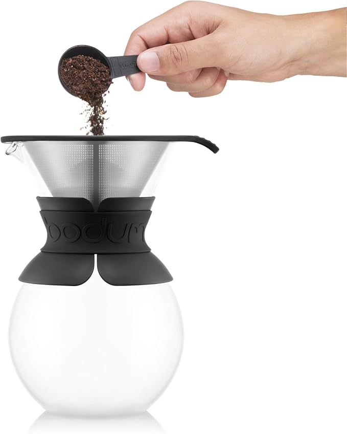 Bodum 34oz Pour Over Coffee Maker, High-Heat Borosilicate Glass - Image 2