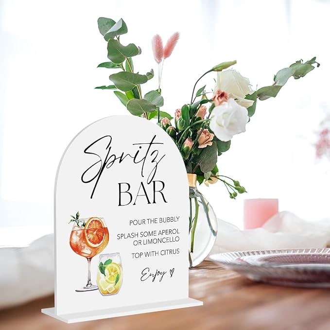 Spritz Bar Sign Aperol Spritz Decor Cocktail Drink Bar Sign - Image 5