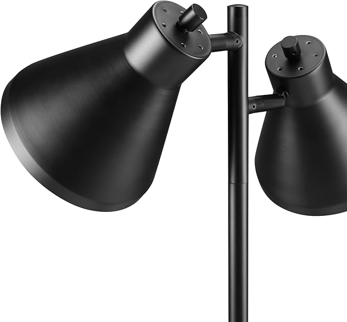 Globe Electric 18" 2-Light Desk Lamp, Industrial Design, Pivoting Heads - Image 8