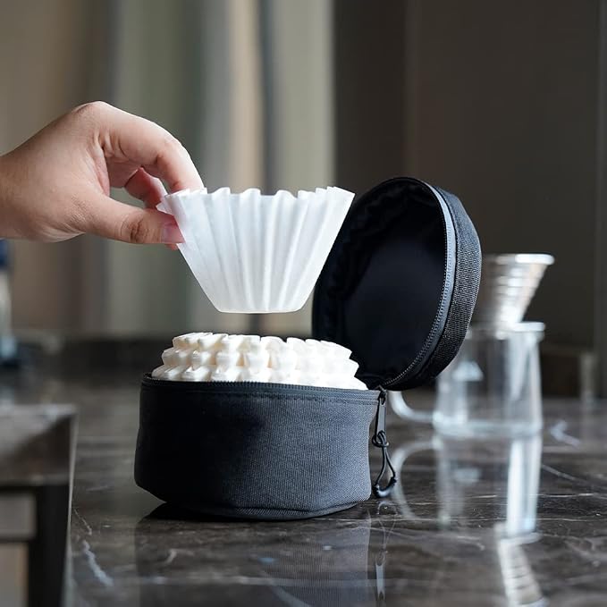 watchget Basket Coffee Filter Holder Coffee Filter Storage Bag Round Coffee - Image 7