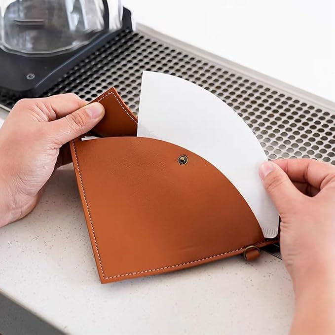 Ouliget Coffee Filter Holder, Reusable Hang Coffee Paper Filters Storage Bag - Image 4