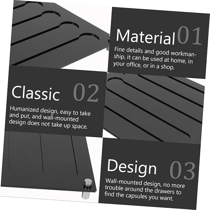 COLLBATH Wall-mounted Acrylic Coffee Capsules Rack Space-saving Organizer - Image 3