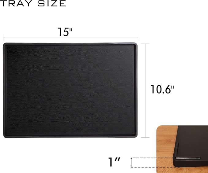 Large Black Serving Tray for Gathering Small Items | Serving Accessory - Image 6