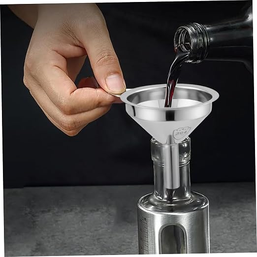 Small Funnel with Filter, 304 Stainless Steel Mini Funnel - Image 3