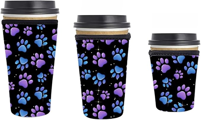 Paw Print Coffee Cup Sleeves by Unknown