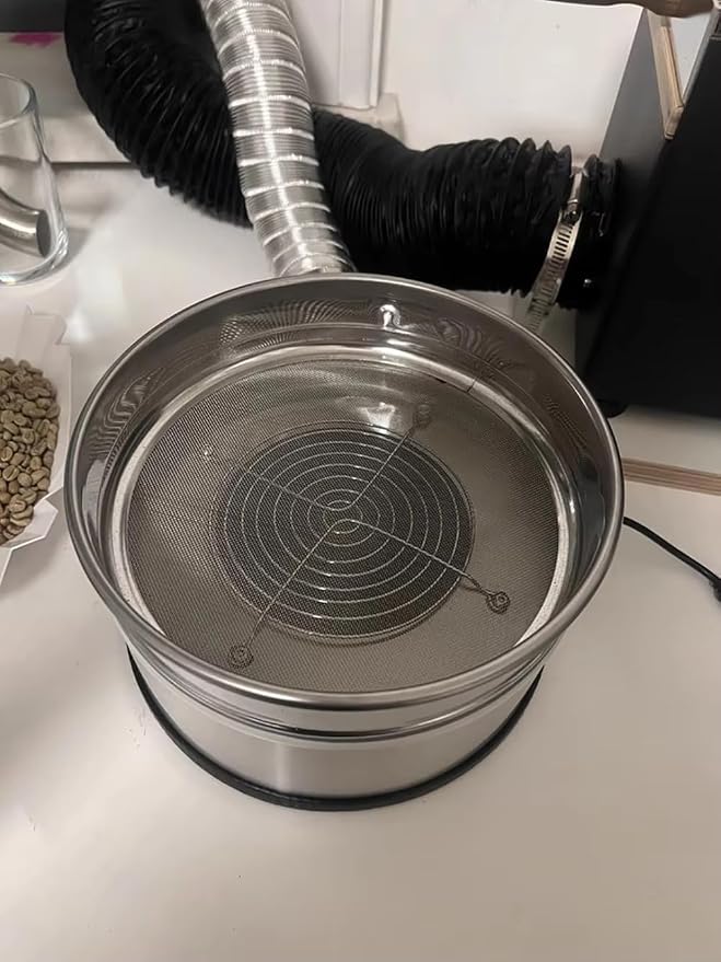 400G Stainless Steel Coffee Bean Cooling Tray, Adjustable Speed High Airflow - Image 4