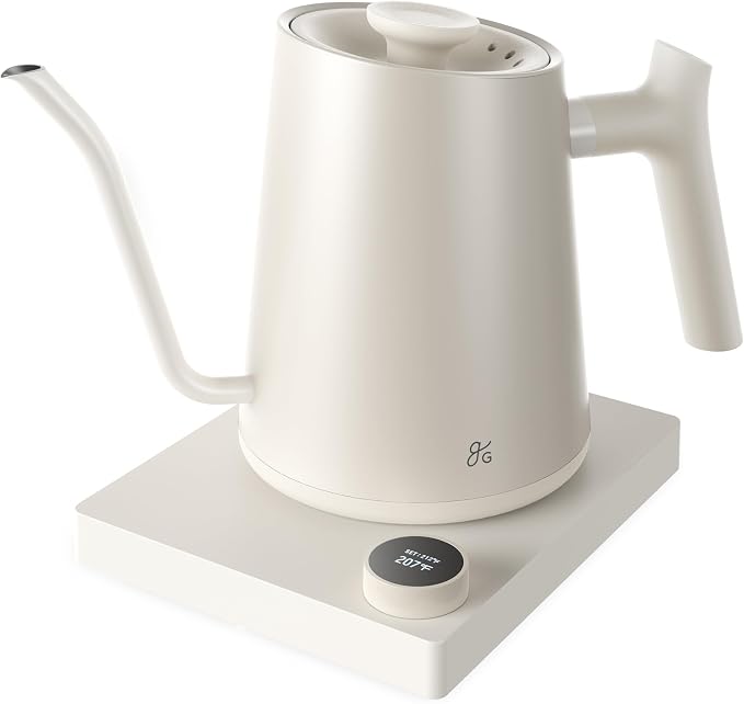 Greater Goods Electric Gooseneck Kettle, 1200W Stainless Steel by GreaterGoods