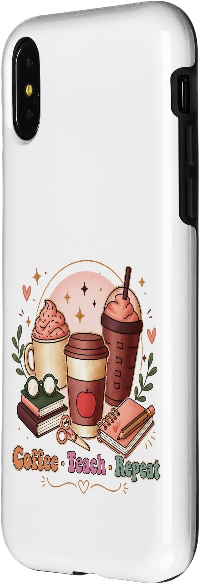 Coffee Teach Repeat Teacher Daily Routine Design Case - Image 2