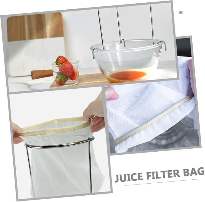 1set Jam Strainer Stand Reusable Mesh Filter Bag - Image 2
