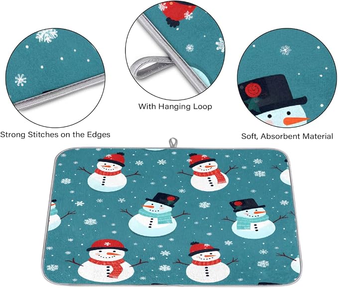 Dish Drying Mat, Kitchen Counter Quick Dry Pads - Image 3