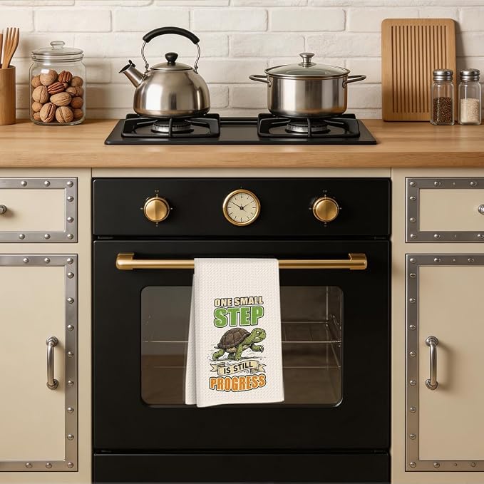 Inspirational Turtle Kitchen Towels, Turtle Gifts Reusable Dish Towels - Image 5