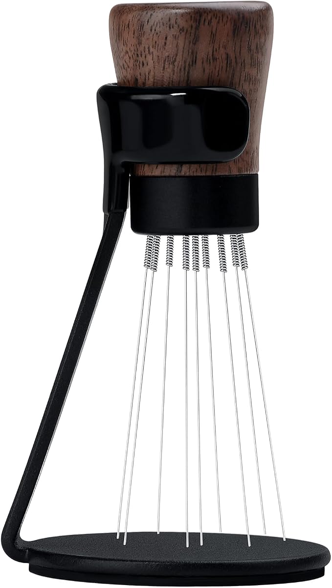 Normcore WDT Tool V2.1 with Stand, 9 Prong 0.23mm Espresso Distribution Too by NORMCORECOFFEETOOLS