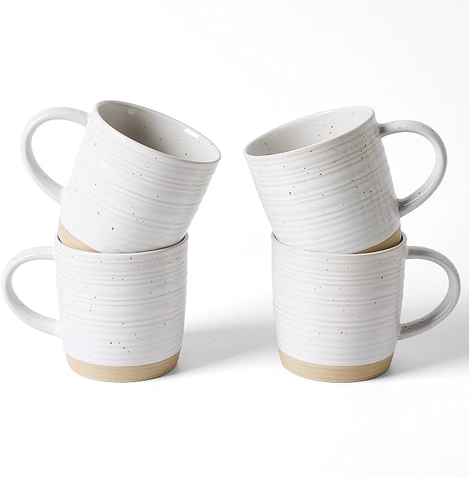 famiware Coffee Mugs Set of 4, 13 oz Mug Set, Ceramic Cup Set by Famiware
