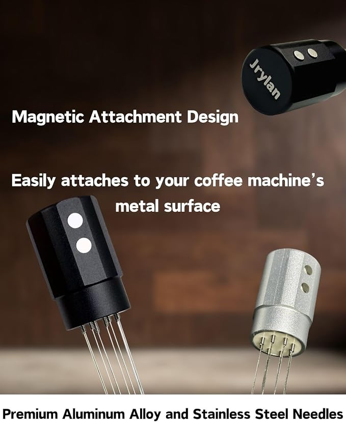 Magnetic WDT Tool Espresso Distribution Tool 8x0.4mm Stainless Steel Needles & - Image 2