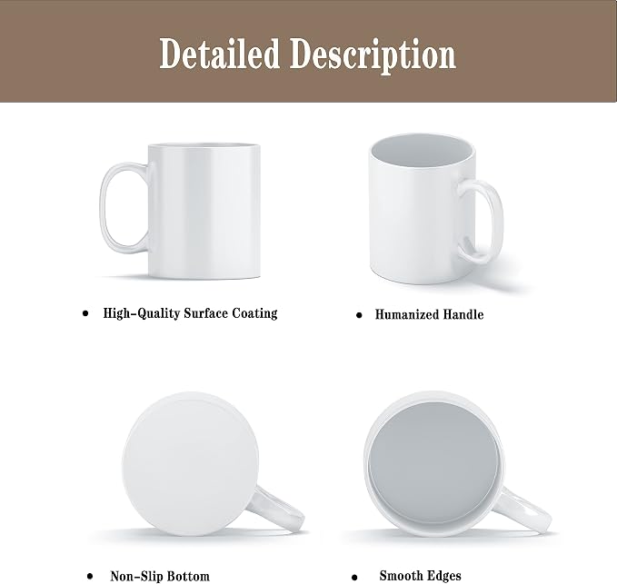 TANGLONG Sublimation Mugs Blank, Tazas Para Sublimacion, Bulk Mugs - Image 3