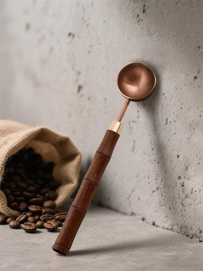 Rosewood Handle Coffee Scoops – Exquisite and Portable Stainless Steel Spoon - Image 2