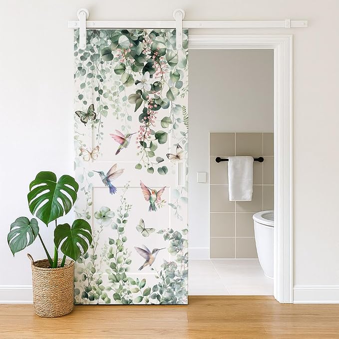 2 Pcs Plant Themed Removable Refrigerator Wraps, Self-Adhesive Fridge Door - Image 6