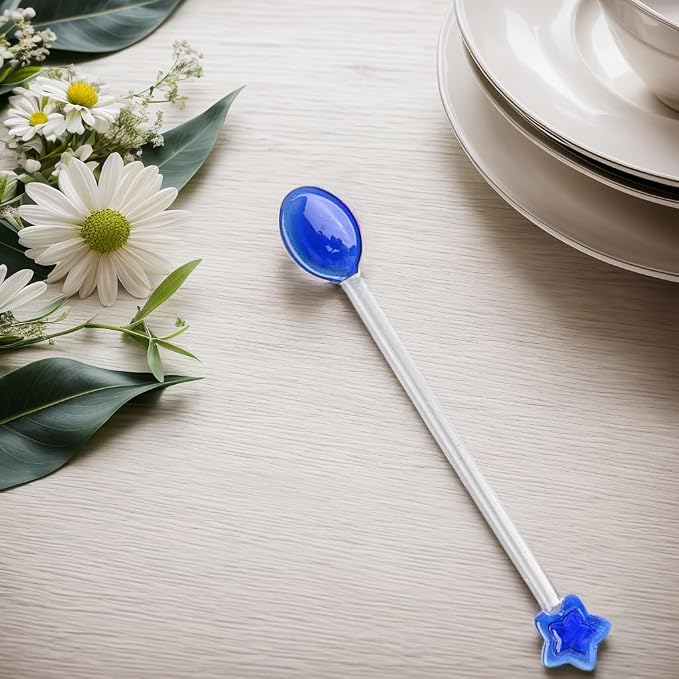 Coffee Glass Spoon, 6.2inch Crystal Clear Stirring Spoons Swizzle Sticks - Image 8