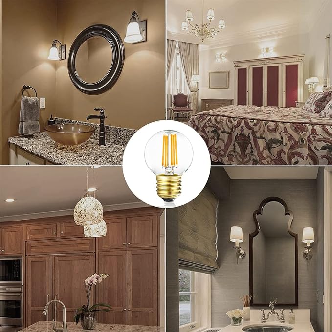 Dimmable G16.5 LED Bulbs, E26 Edison LED Light Bulbs, 6W Equal 60 Watt Light - Image 5