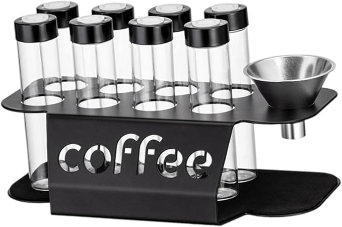 8 Pieces Coffee Cellars Glass Tube Storage Containers Airtight - Image 7