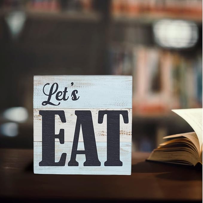 Kitchen Decor Desk Decor Wooden Box Sign Funny Housewarming Gift Rustic Black - Image 4