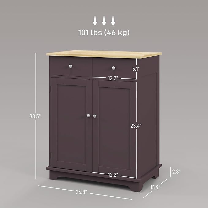 HOMCOM Sideboard Buffet Cabinet - Image 3