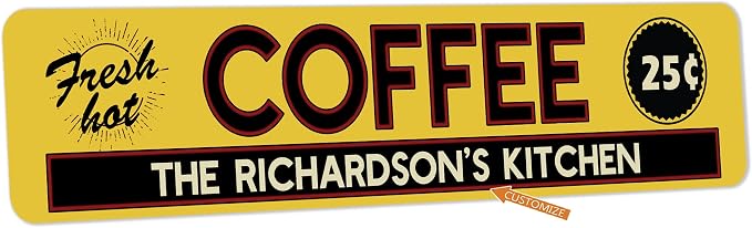 Custom Coffee Bar Sign Personalized Coffee Corner Café Coffee Station Barista - Image 4