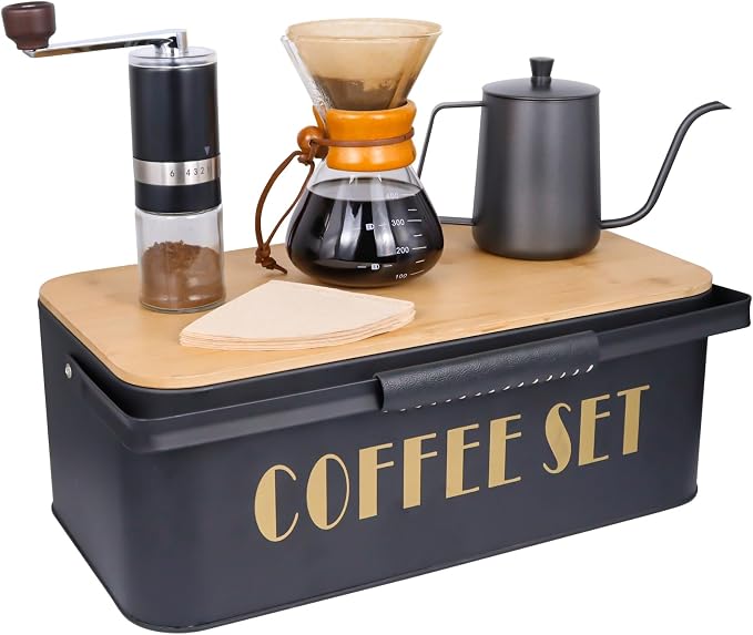 SOTECH Pour Over Coffee Maker Set Portable Pour Over Set-Manual Coffee Grinder by SOTECHLLC