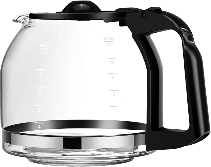 12 Cup Glass Replacement Carafe, Heat-Resistant Borosilicate Glass, Dishwasher by Unknown