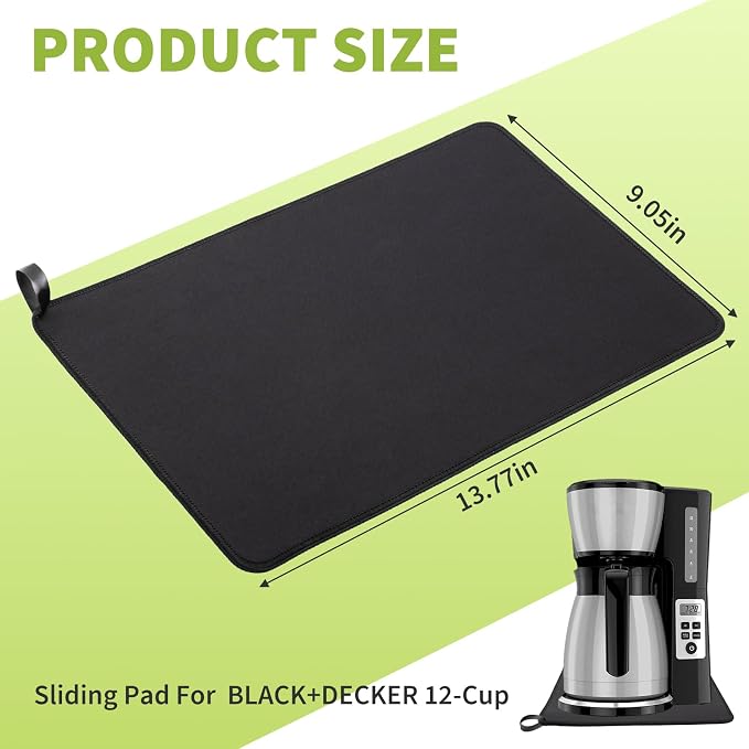 Sliding Pad for BLACK+DECKER 12 Cup Thermal Programmable Coffee Maker-Smooth - Image 2
