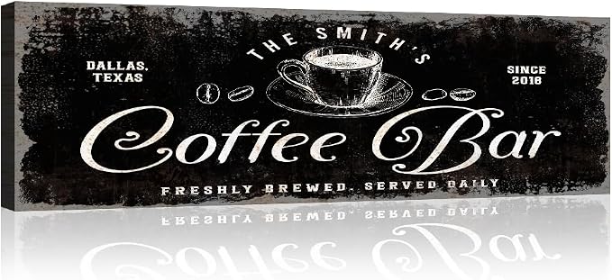 Tailored Canvases Custom Coffee Bar Sign - Image 3