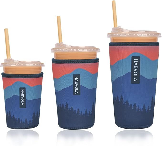 Reusable Insulated Neoprene Iced Coffee Cup Sleeve, Durable Drink Sleeve by Unknown