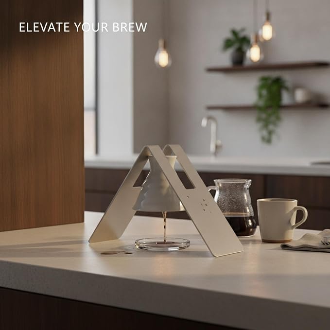 Stainless Steel Pour Over Coffee Dripper Stand - Image 2