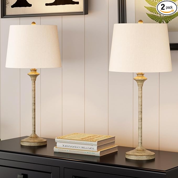 Maxax Farmhouse Buffet Table Lamps Set of 2 by Maxax