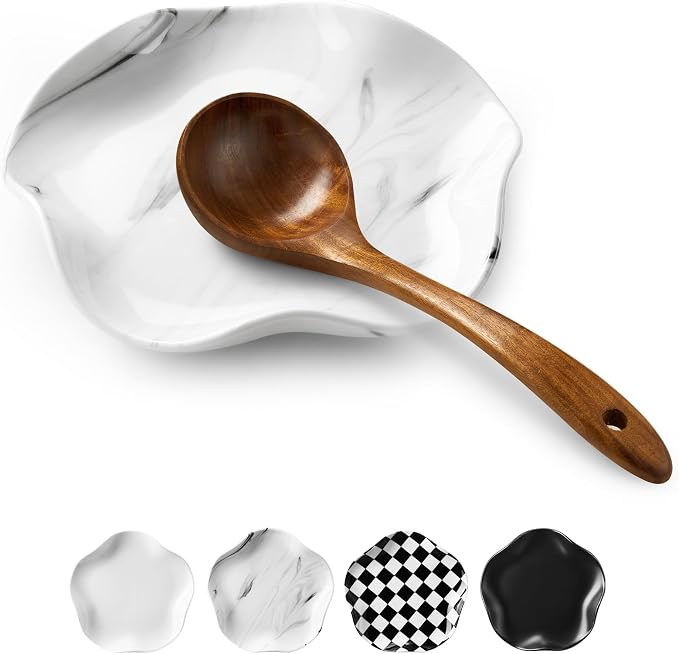 ABRUTY Spoon Rest for Stove Top, Ceramic Spoon Holder for Counter, Modern by ABRUTY